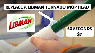 Как заменить насадку швабры Libman Tornado за 60 секунд