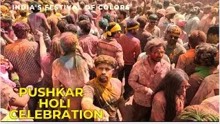 puskar holi celebration 2025 full masti incredible experience ❤️#pushkar #mayankdhir