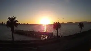 Drone over Treasure Island SF
