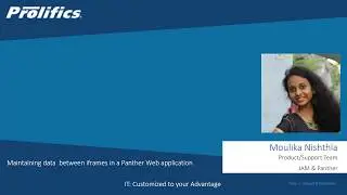 Maintaining data between iframes in a #Panther Web application