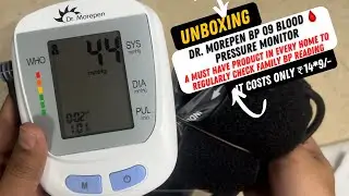 Dr Morepen BP 09 Blood 🩸 Pressure monitor | Unboxing and Review | A Must have device in every home