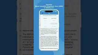 🧮Calculate Spinal Instability Neoplastic Score (SINS) in seconds with @oncoassist