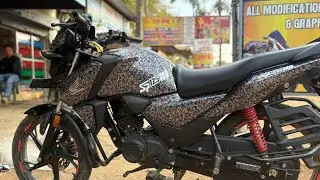 Honda sp shine full 5Dcarbon wraps ✅#live #livestream 