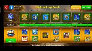 Season Ends: Max Rank POOL PASS Free 1 34 Backpackig Break pool pass