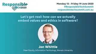 ResponsibleTech Summit 2020: Jon Whittle