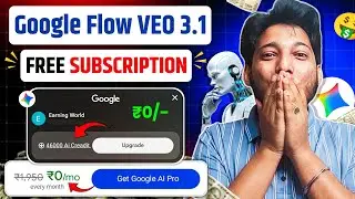 🔥 Google Flow FREE Subscription | Google Flow Free में कैसे USE करें ? Google Flow Unlimited Credit✅