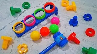 Deep Focus ASMR: Ball Drop & Fine Motor Skills Screw Matching (No Talking, Relaxing)