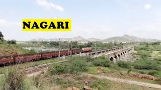 WAG5 Wagon Freight On Nagari River Bridge At Ekambarakuppam