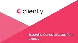 Export Clients to CSV from Cliently