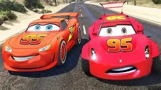 MCQUEEN WIDE BODY Vs LIGHTNING MCQUEEN 2.0 / GTA 5 Cars Mods