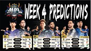 MPL PH Season 12 - Week 4 Predictions | MLBB