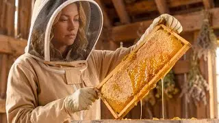 A CEO Slows Down on Her Farm | Harvesting Honey in Silence | ASMR