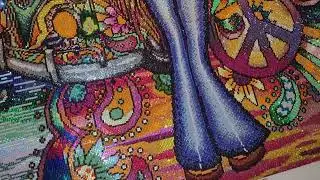 groovy girl from diamond art club is finished!