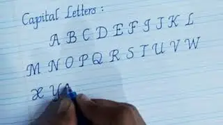 How to write ✍ Lucida Handwriting ? ||  For Beginners || Capital and small letters