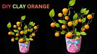 Clay & Paper দিয়ে ফলের গাছ 🌳 | Easy DIY Handmade Tree | Art & Craft#Mahim Clay Craft#Craft#Diy