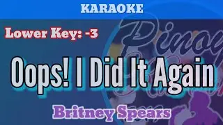 Oops! I Did It Again by Britney Spears (Karaoke : Lower Key -3)
