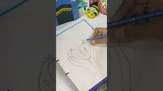 Drawing for Muslims Allah name calligraphy on heart /Islamic Drawing\ pencil sketch #islamicdrawing