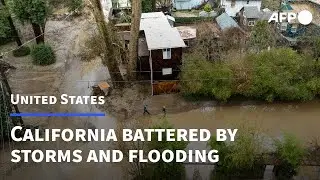 California coastal town battered by storms and flooding | AFP