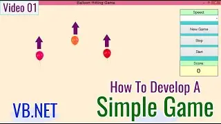 VB.Net - How to Develop A Simple Balloon Hitting Game - Urdu/Hindi - Video_01