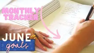 goal plan with me for june 2022 // goal tracker + new product launch