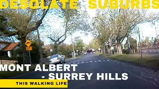 2020 Walking Melbourne Mont Albert-Surrey Hills Station Level Crossing Removal Project BEFORE WORKS