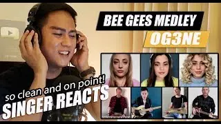 OG3NE - BEE GEES MEDLEY | SINGER REACTION