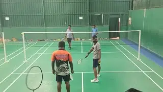 Men's double badminton rally | Karthik guru Vs senthil Rajkumar pair