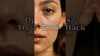 Open Pores? Try This Ice Hack ( 100% Works ) #shorts #pores #skincare #beauty #fyp #icecube #bts #fy