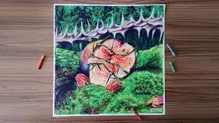 There&rsquo;s a Fig Orchard in the Valley of Thorns | Oil Pastel Drawing