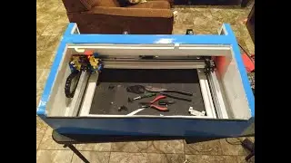 K40 bed install and Cohesion 3d Laser board test