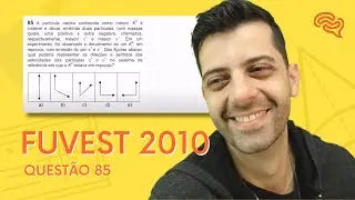 FUVEST 2010 - Q85 - A partícula neutra, conhecida como mêson K0 é instável e decai