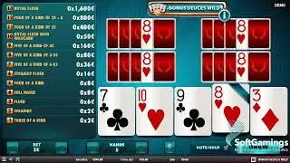 Red Rake Gaming - BONUS DEUCES WILD - Gameplay Demo