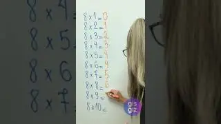 💢 TABUADA DO 8 - R&aacute;pida ✍️