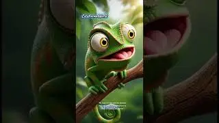 🦎 Fun Facts About Chameleons | Color Change & Amazing Eyes | Part 1(@CuteAnimalWorldStories)