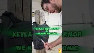 Кевларовый бронежилет против отмеченного наградой WeKnife диатомового тактического клинка #оружие...