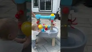 So far we loveee our water table from Costco!! #firsttimemom #newmom #watertable #kidssummeractivity