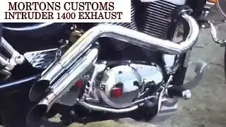 Mortons Custom Step Sister Exhaust for Suzuki Intruder 1400