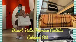 Desert Hills Premium Outlets Cabazon  CA My first Burberry purse.