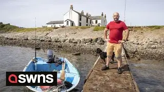 UK electrician becomes landlord of pub on tiny island off British coast as well as its 'KING' | SWNS