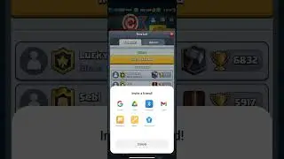 How to invite friends.. 😅😅😅#clashroyale#clashofclans