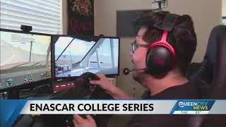 Local college student vying for scholarship money in virtual racing series
