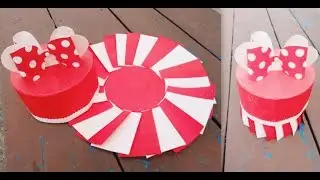 DIY Mickey maauu Box😍/ Surprise Box Tutorial / How to make round explosion Box