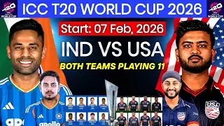 T20 World Cup 2026: India vs USA Playing 11 | India vs USA 2026 Playing 11 | IND vs USA 2026