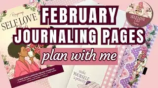 LOTS OF WATERFALL TABS | February Journaling Pages | Plan With Me | Rongrong DeVoe | Archer & Olive