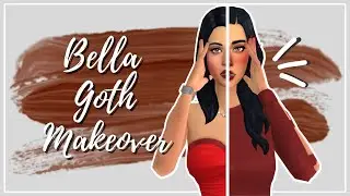 Bella Goth Townie makeover | The Sims 4 create-a-sim (maxis match + CC links)