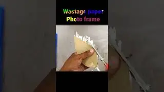 #shorts,Photo frame making at home, photo frame with paper, photo frame decoretion ideas,