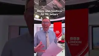 That Northern Irish news reader is back - first bulletin for me of 2026