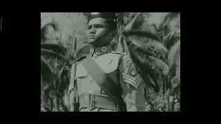 Colour Sergent 90 Adnan Saidi on Parade 1937 Malay Regiment British Malaya