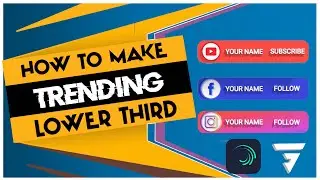 Trending lower third animation | creative edge | alight motion tutorial |