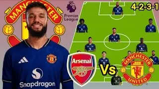 Mazraoui Comeback !! ~ Arsenal Vs Manchester United Potential 4-2-3-1 Line up in EPL MatchWeek 23